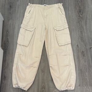 Zara Kids Beige Cargo Pants